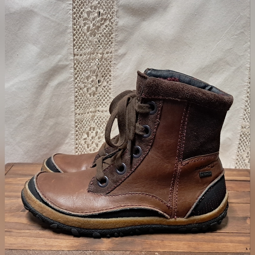 Merrell Tremblant Mid-Polar Waterproof Two-Tone Brown Boots Size 7.5 - Picture 5 of 9
